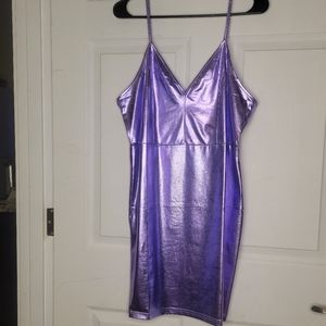 Light Purple Spaghetti Strap Rave Club Dress size L